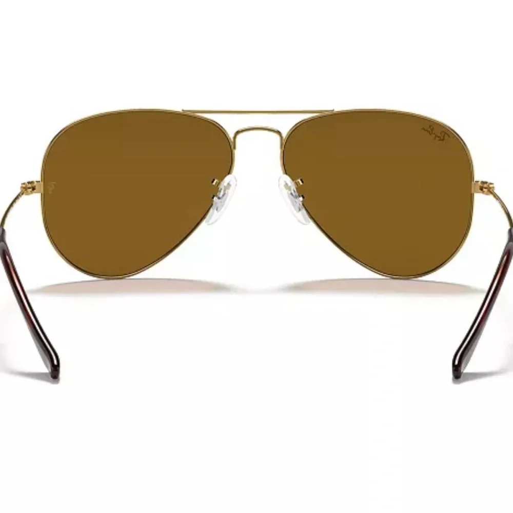 RAYBAN SUNGLASSES AVIATOR LARGE UNISEX CLASSIC RB3025 001/33 135 3N GOLD/BROWN